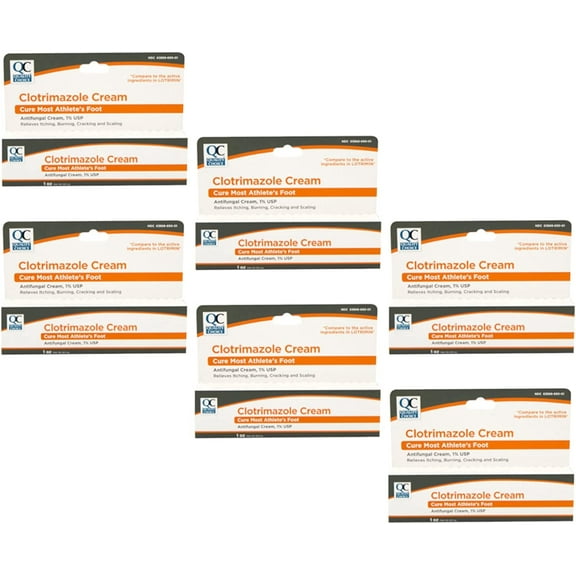 Quality Choice Clotrimazole Antifungal Cream, 1 oz - Pack of 6