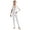 White, variant on Kids Girls Gymnastic Leotard Full Length One Piece Jumpsuit Catsuit Long Sleeve Dance Unitard White 12