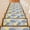Blue, variant on Yellow Green Palm Leaves Stair Treads Non Slip for Steps Summer Botanical Vintage Tropical Leaf Rustic 4 Pcs Reusable Adhesive Stair Runner Mats for Dogs Elders Treads Rugs for Staircase 8x30 In