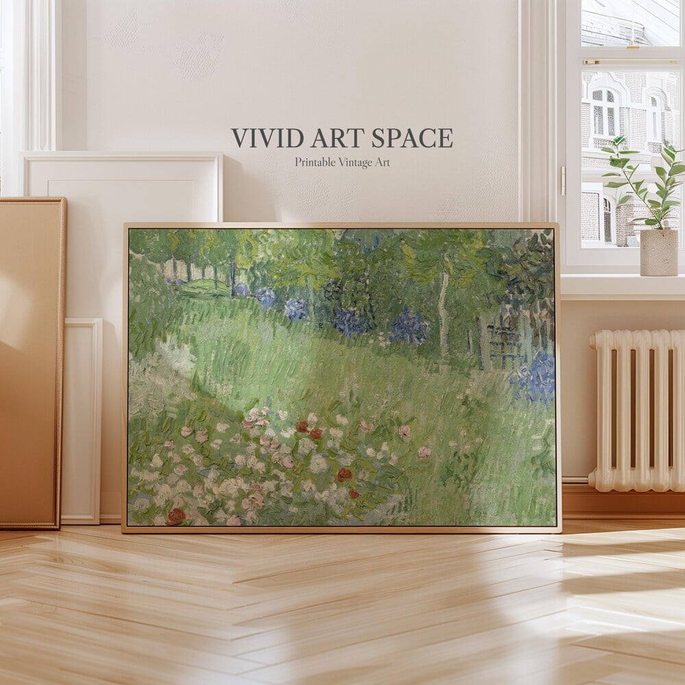Vincent Van Gogh Painting Print Daubigny S Garden Giclee Print Fine Art Print Wall Art Impressionist Art UNFRAMED PAPER POSTER Home Decor Vintage Gift Living Room Dercor