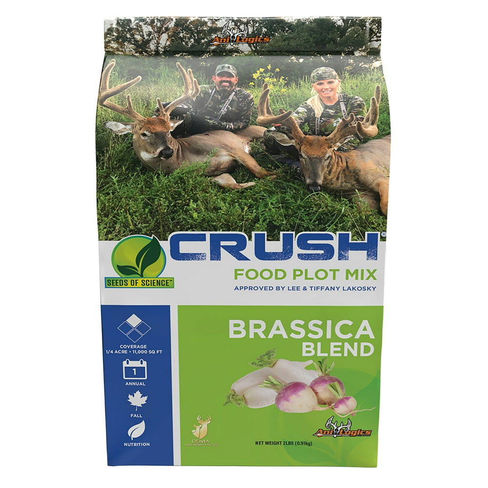 Crush Seeds of Science Pro Brassica Blend Deer Food Plot, 2lbs