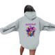 thumbnail image 3 of Moonsky Sudadera con capucha de moda para mujer de la cantante pop Dem/0n HUNTR/X con jersey corto, suave y cómoda, top de manga larga para uso informal en primavera, otoño e invierno. (Gris XL), 3 of 4