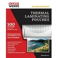 thumbnail image 2 of thermal laminating pouches, 8.9" x 11.4", 100 pack, 3 mil, compatible with all thermal laminators, 2 of 3
