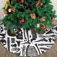 thumbnail image 3 of XMXY Halloween Christmas Tree Skirt, Decomposition Skeleton Corpses Holiday Party Indoor Decorations Ornaments, 30 Inch, 3 of 5