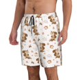 thumbnail image 2 of Logiee Fall Squirrel Print Mens Swim Trunks Quick Dry Board Shorts,Breathable Hawaii Beach Shorts Swimwear Bathing Suits-XX-Large, 2 of 6
