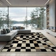 thumbnail image 2 of ODIKA 8'x10' Washable Area Rug Alfombras Contemporary Mosaic Grid Structured Interlocking Para for Living Room, Under Sectional, Family , Durable, Non-Slip, 2 of 7