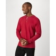 thumbnail image 4 of Hanes Beefy-T Men's Long Sleeve Henley Burnt Brick L, 4 of 6