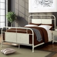 thumbnail image 4 of Furniture of America Staley Industrial Metal Bed, Eastern King, White, 4 of 4
