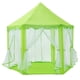 thumbnail image 2 of Tienda de campaña con forma de castillo de princesa para el hogar, sala de estar, camping, parque, casa de juegos hexagonal Verde, 2 of 9