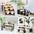 thumbnail image 4 of Acrylic Risers, 8 Pcs 2 Set(7”L~8”L~9”L) Display Risers, Black Arylic Display Stands Acrylic Shelf Riser, Display Holders for Vendor Events, Cupcake Stands, Toys Display Clear Shelves, 4 of 7