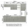 thumbnail image 3 of Cocina Integral Completa Modular Madesa Lux 260cm BG 08, 3 of 5