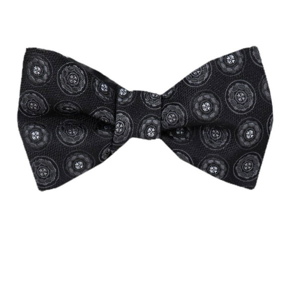 Men's Black Silk Self Tie Bowtie Tie Yourself Bow Ties