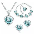 thumbnail image 5 of Juego de 4 piezas de collar arete, pulsera, anillos XianweiShao 9024735071228, 5 of 5