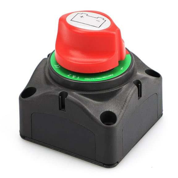 3 Position Disconnect Isolator Master Switch Battery Power Cut Off Kill Switch Fit 200A for Car/Vehicle/RV/Boat/Marine YC101588