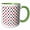 Green/White, variant on 3drose, Cute Red, Black, and White Polka Dots, 11oz Magic Transforming Mug