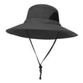 thumbnail image 2 of Sombrero unisex Salvador Hombre gran sombrero de sol Gris oscuro, 2 of 6