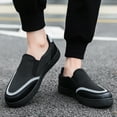 thumbnail image 2 of Oyedens Mens Slip on Loafers Fashion Casual Walking Driving Work Flats Low Top Canvas Shoes for Men, 2 of 6