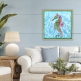 thumbnail image 3 of Stupell Industries Tropical Radiant Seahorse & Seaweed Gold Floating Frame Canvas Art, 25 x 25, by Paul Brent, 3 of 7