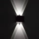 thumbnail image 1 of de lámpara de pared LED de 12 W, iluminación de pared impermeable para interiores y exteriores, luz de pared hacia arriba y hacia abajo, antioxida Luz blanca negra, 1 of 8
