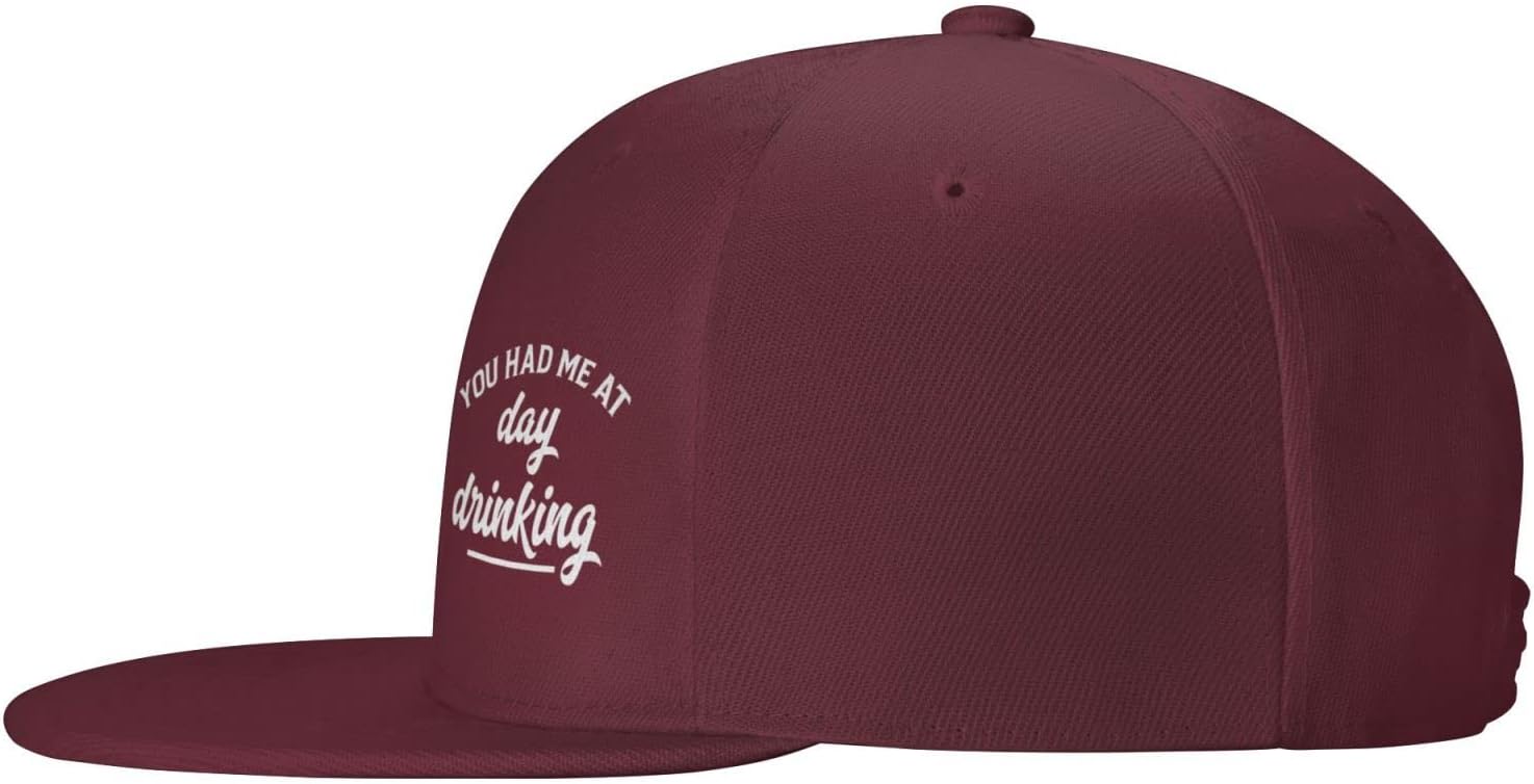 You Had Me at Day Drinking Hats for Men Women Adjustable Flat Brim Bill ...