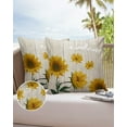 thumbnail image 6 of Watercolor Blooming Sunflowers on Wood Plank Outdoor Pillow Covers Set of 2, Decorative Waterproof Throw Pillow Case, Farm Floral Cotton Linen Soft Cozy Cushion Pillowcases, 6 of 6