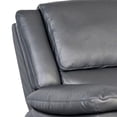thumbnail image 2 of Larus Manual Loveseat-Dark Gray Leather Match-Pillow Top Arms-60 Inch, 2 of 6