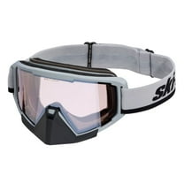 Ski-Doo 4487230009 Trench Snowmobile Goggles Snocross Anti Fog Scratch Non-Slip Strap -