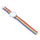 thumbnail image 4 of Reloj con diseño de arcoíris Reloj de pulsera unisex Reloj de cuarzo de moda Decoración de muñeca delicada Plata, 4 of 6