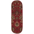thumbnail image 4 of Ottomanson Non-Slip Rubberback Oriental 8.5" x 26" Indoor Oval Stair Treads, 14 Pack, Red, 4 of 8