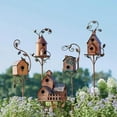 thumbnail image 5 of Vikakiooze Promotion on Sale! Pet Supplies bird feeders Metal House With Poles Outdoor House Stake Bird House For Patio Backyard Patio Outdoor Garden Decoration, 5 of 6
