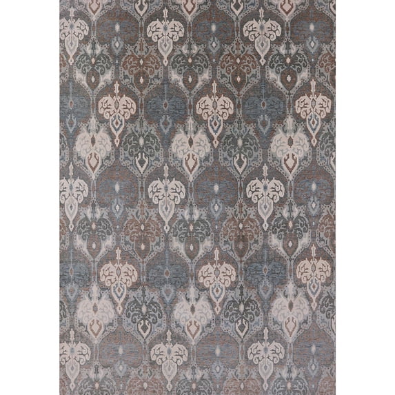 Ahgly Company Machine Washable Indoor Rectangle Industrial Modern Puce Purple Area Rugs, 5' x 8'