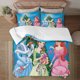 thumbnail image 1 of Juego de edredón con diseño de princesas navideñas para niños, niñas, niños y adultos, juego de cama geométrico en 3D, 1 funda de edredón y 2 fundas de almohada, 1 of 6