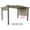 Beige, variant on APEX GARDEN Replacement Pergola Canopy Top (Size: 80" x 206")
