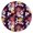 Pineapple016, variant on 44in Round Tablecloth with Elastic Edge, Waterproof Fitted Table Cover for 36-44" Tables, Pineapple Theme Polyester Reusable Table Cloths Wipe Clean for Picnic, Dining, Outdoor Use and Party Decor