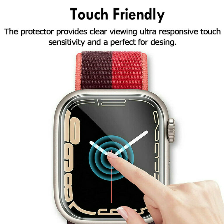 3D Tempered Glass Screen Protector Fr Apple Watch Series 9 8 7 6 5 40 41 44  45mm