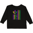 thumbnail image 3 of Inktastic Mardi Gras Flag Boys or Girls Long Sleeve Toddler T-Shirt, 3 of 5