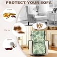 thumbnail image 4 of TSOVTHRID Green Monstera Leaf Print Recliner Chair Cover Non Slip Covers for Recliner Chairs with Pocket Washable Reclining Chair Cover Water Resistant Furniture Protector, 4 of 7
