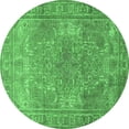 thumbnail image 1 of Ahgly Company Indoor Round Persian Green Traditional Area Rugs, 3' Round, 1 of 1