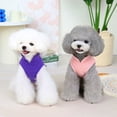 thumbnail image 4 of Yidarton 2022 Dog Clothes Traction Cotton Velvet Clothing Autumn And Winter Warm Cat Clothes Small Dog Pet Clothing purple, 4 of 7