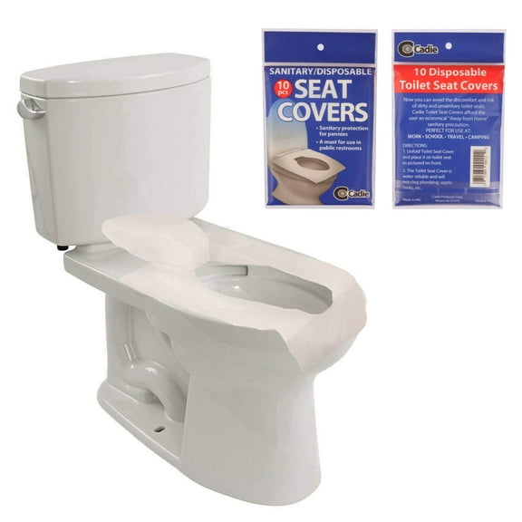 Disposable Paper Toilet Seat Covers Flushable and Hygienic Biodegradable Travel Paper Potty Barrier Urinating in Public Hotel Stations Restaurants Plane Mall Office Resealable 3 Pack