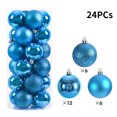 thumbnail image 3 of 24 bolas navideñas para árbol de Navidad, adornos para árbol de Navidad, colgantes para árbol de Navidad, suministros para fiestas navideñas en casa, decoraciones navideñas, 3 of 5