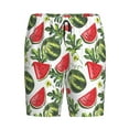 thumbnail image 4 of Gaeub Watermelons Printed Men's Short Pajama Pants, Lightweight Lounge & Sleep Bottoms Keep You Cool - Small, 4 of 9