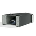 thumbnail image 3 of Sunjoy 13 ft. x 20 ft. Outdoor Storage Shed, Carport, Dark Grey, 3 of 11