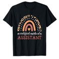 thumbnail image 1 of AALJY T-Shirt Certifié CMA Assistant Médical Infirmière Arc-en-Ciel, 1 of 5