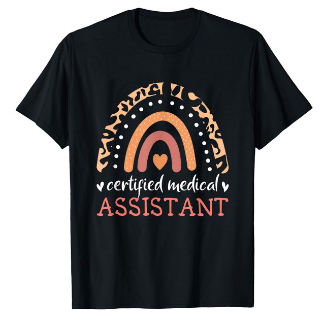 AALJY CMA Certified Medical Assistant Rainbow Nurse Registered RMA T-Shirt