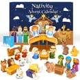 thumbnail image 1 of Calendario de Adviento COOLTUNE Nativity 2024 con 25 piezas, juego para niños de 1 a 5 años o más, 1 of 7