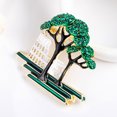 thumbnail image 4 of Bonito edificio de aleación de moda con broche de árbol, joyería para mujer, 4 of 6