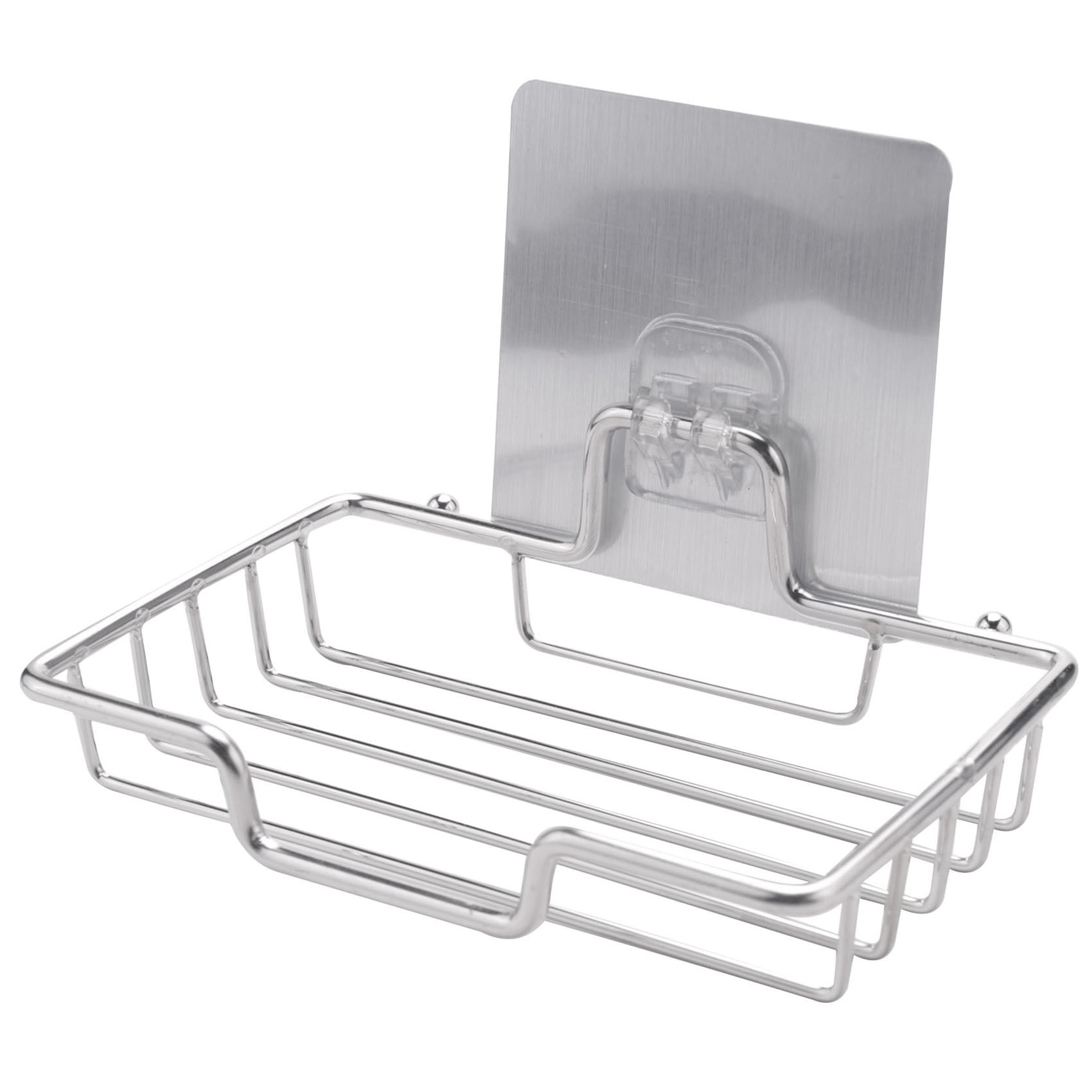 Soap Dish Holder for Bathroom Shower Wall Mounted Self Adhesive Nail