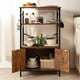 thumbnail image 1 of Cocina con Almacenamiento Gabinete de Cocina de 3 Niveles, Marrón FurnitureR Moderno, 1 of 6