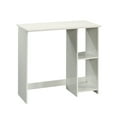 Mainstays Small Space Writing Desk with 2 Shelves, White Finish